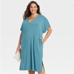 Plus Size Dolman Short Sleeve Dress Sz 2x NWT